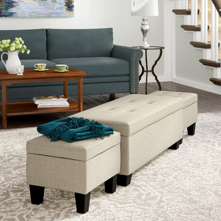 Andover Mills™ Edyth 17'' Wide Tufted Rectangle Storage Ottoman with